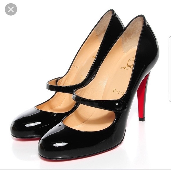 Christian Louboutin Shoes - Christian Louboutin Charleen 85 Black Patent leather Mary Janes size 36